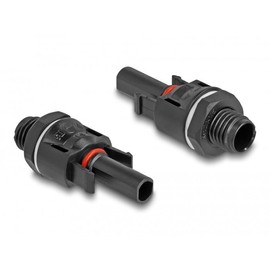 DeLOCK DL4 Solar Connectors à Crimping Male and Female Black (Pack of 2)
