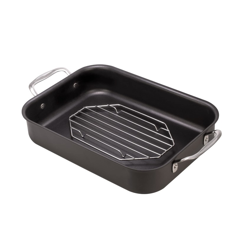 HIC Kitchen Roasting Octagonal Baking Rack, Chrome-Plated Steel Wire, Fits