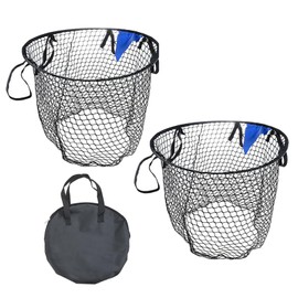 2PCS Soccer Top Bins Target Net,60cm Football Goal Top Corner Training Target Net with Adjustable Straps,Football Goal Target Bag for Kids Kicking Shootings Accuracy Training Practice Equipment ﻿