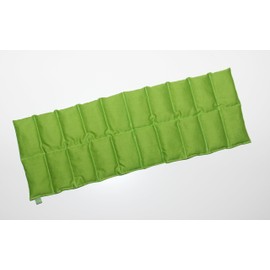 Spelt Pillow Dream Sleeper Approx. 60 x 20 cm, 20 Chambers, Warm-Cold Pillow (Green (Kiwi))