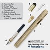 Monteverde USA 9-in-1 Tool Fountain Pen in Brass – Stub