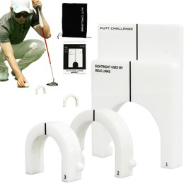 Pro Putting Gates, Golf Putting Training Aid Portable Putting Cup, Putt Putt Golf Set Includes Protective Bag for Golfers, Enthusiast, Beginners