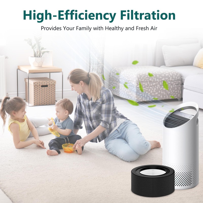 Harebery 2 Pack Z-1000 Filter Replacement + 4 Extra Activated
