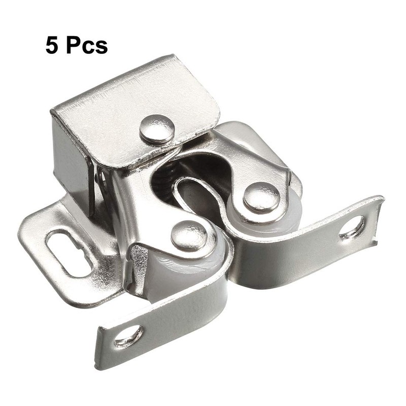 sourcing map Cabinet Door Double Roller Catch Ball Latch with