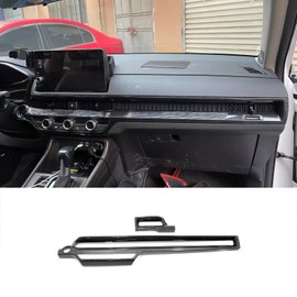 KELEIMAI Car Accessories Fit for Honda CR-V CRV 2023 2024 Inner Dashboard Center Console AC Air Vent Outlet Cover Trim Carbon Fiber Style ABS 2 PC