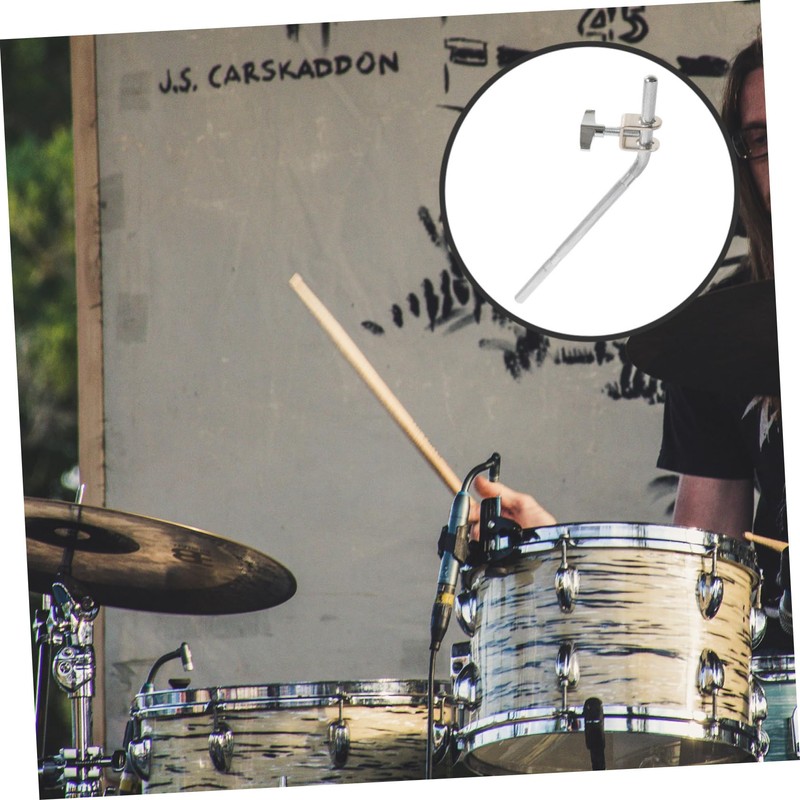 CORHAD Cowbell Extension Stand for Drum Kit Drum Pole Mounting