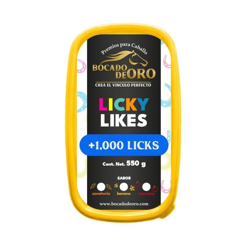 Premios para Caballos, Licky Likes Sabor Banana, 550 g.