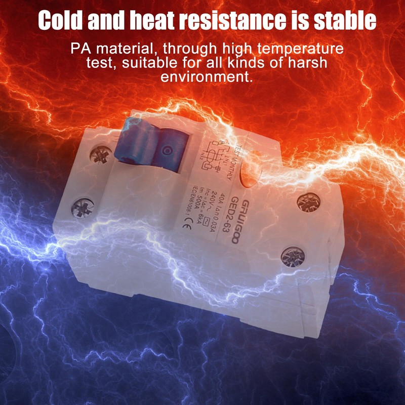 Residual Current Circuit Breaker RCD 2-Pin 40A Residual Current Circuit