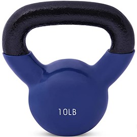 JFIT Kettlebell Weights Vinyl Coated Iron, 10 LB