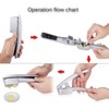 Garlic Press and Slicer 2 in 1 with Built-In Cleaner