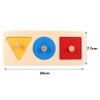 Wooden Shape Puzzles,Geometric Shape Puzzle,Montessori Wood Knob Puzzle,Early Education Toys