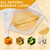 2-Pack Reusable Beeswax Bread Bags for Sourdough & Homemade Bread，Cotton