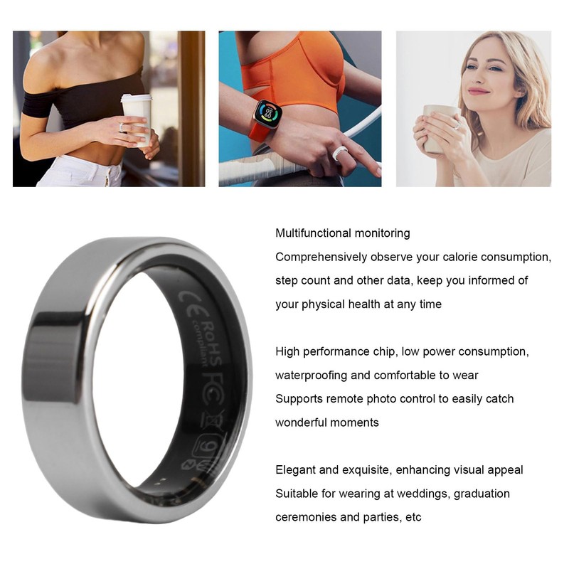 XUMIUZIY Smart Fitness Ring for Men & Women, Fitness Tracker