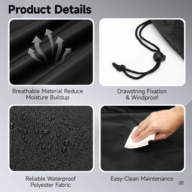 yeesport 420D Heavy-Duty Waterproof Hammock Cover, 112 x 6.7 x
