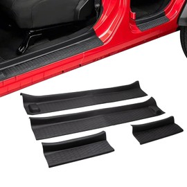 ETL INDUSTRIES Door Sill Guards Kit for Jeep Wrangler JL JLU Gladiator JT 4 Door 2018-2024, Door Entry Protector Replacement Accessories
