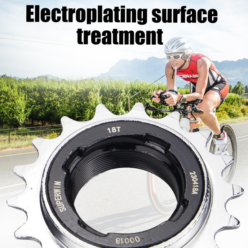 WEEROCK Bike Single Speed Freewheel 18T,One Speed Bicycle Freewheel