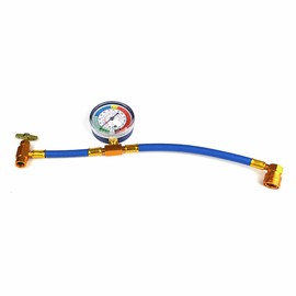FAVORCOOL R-134-A Charge kit with Gauge,Car AC Refrigerant Charging U-Hose US