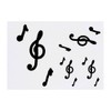 4 x 'Three Music Symbols' Temporary Tattoos - Water Resistant,