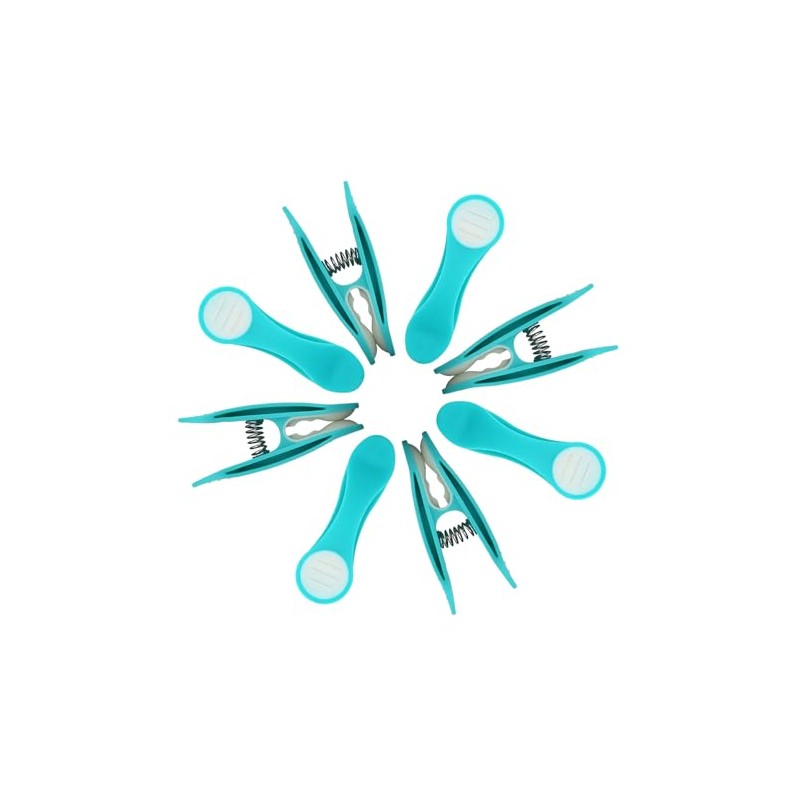 trendfinding 48 Softgrip Softtouch Clothes Pegs (Turquoise)