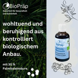 BioPräp Organic Sea Buckthorn Pulp Oil 50 ml Vegan and Organic Produced in Germany Certified Production