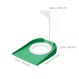 Sosoport 2pcs Portable Indoor Golf Putting Cups Lightweight Training Tools for Backyard Office Course Accuracy with Durable Golf Hole Cups Flags