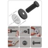 XQEUMC Pack of 8 Coat Hooks Black Matt Round 55