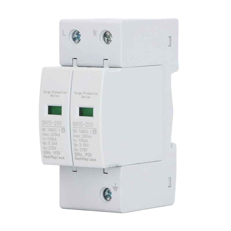 Surge Protector PC Shell Visual Window Insulated Terminal Plug in