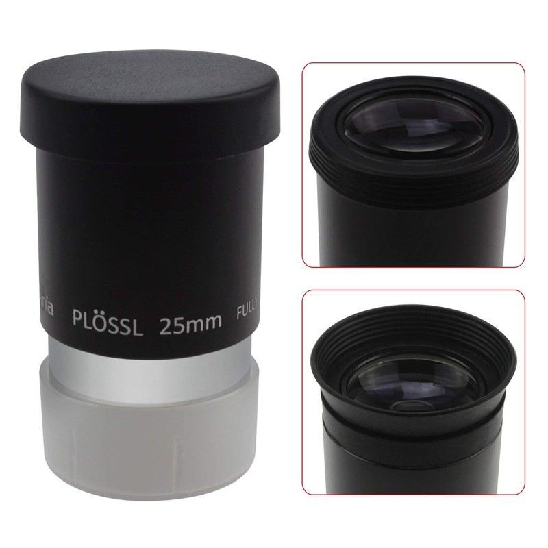 Astromania 1.25" 25mm Plossl Telescope Eyepiece - 4-Element Plossl Design