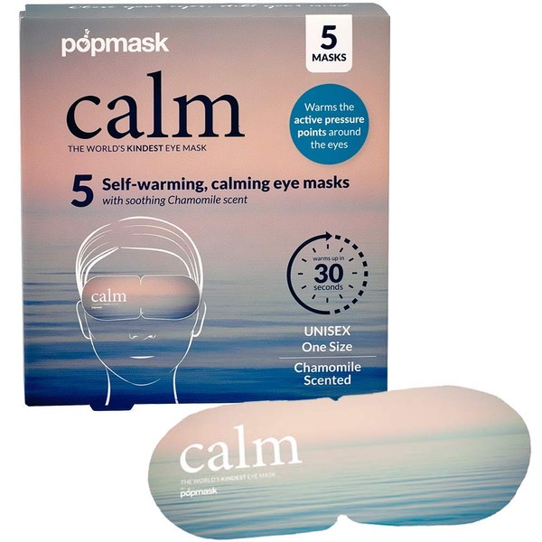 Popmask Calm Self Heated Eye Mask Chamomile 5 Pack