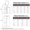 TideWe Rain Suit, Waterproof Breathable Lightweight Rainwear (Blue Size L)