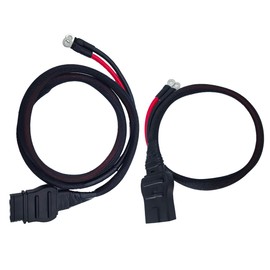 2-Pin Cable Plow and Truck Side Fit for Western Fisher Snow Plow, Replace Plow Side 21294 8245 and Truck Side 61169 8274 Battery Cable Harness Kit