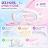 Kids Anti-Fog Swim Goggles with Case – Waterproof Big Frame
