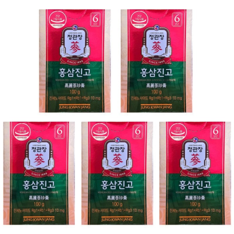 Jeonggwanjang Hongsam Jingo 100g x 5 bottles + included ()
