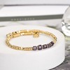 Lauren-Spencer Dainty 18K Gold Plated Beaded Bracelets for Women Stackable