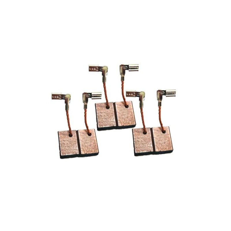 9557NB, Carbon Brushes Suitable For M-ki-a 4-1/2" Angle Grinder 6Pcs