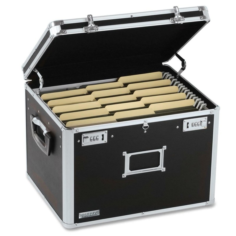 Vaultz Portable File Box - 17.5 x 14 x 12.5
