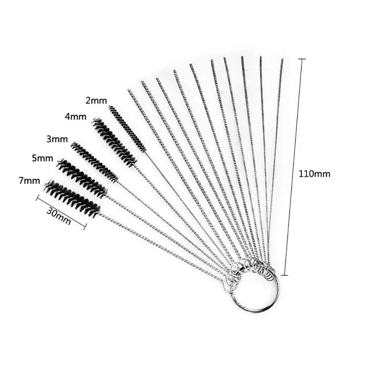 15 Pcs Carburetor Cleaning Kit Various Sizes Cleaning Tool Kit