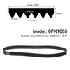QUARKZMAN 6PK1085 V-Ribbed Belt, 6 Ribs, 1085 mm Length x