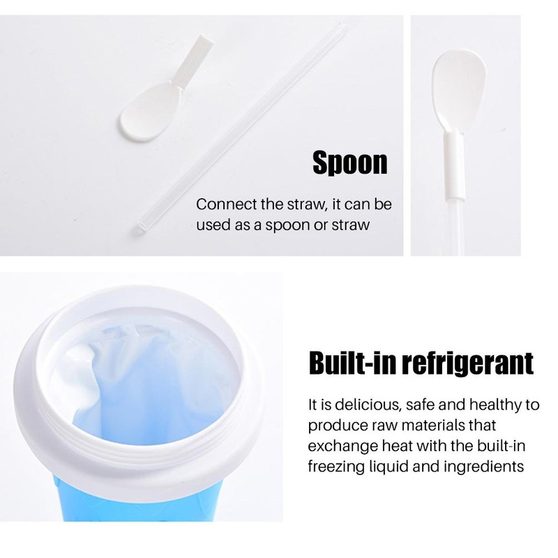 Slushy Maker Portable Travel Ice Cup DIY Homemade Freeze Drinks