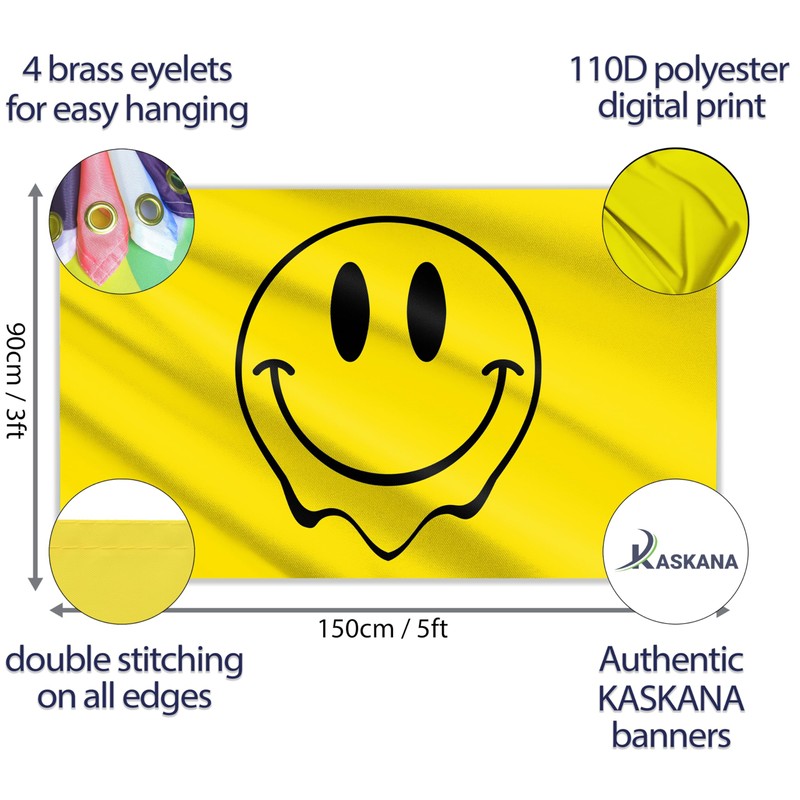 Yellow Smiley Flag - Funny Flag - Smiley Face Sunglasses