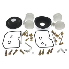 2-Pack Carburetor Repair Kits Carb Rebuild Kit with Diaphragm Float Replacement for Kawasaki Vulcan 500 EN500A 1990-1996