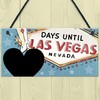 RED OCEAN CHALKBOARD Countdown To Holiday Sign Days Until Vegas