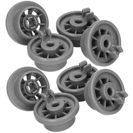 Aspares Lower Basket Wheel for Indesit Dishwasher (Set of 8 Pieces)