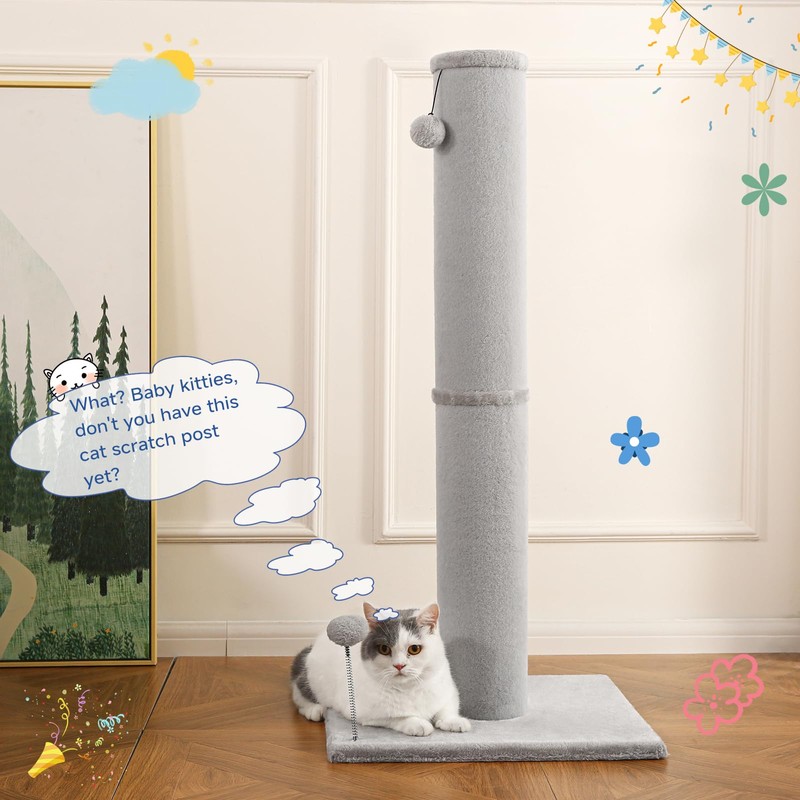Cat Scratching Post Carpet Scratching Post 40" for Indoor Cats,