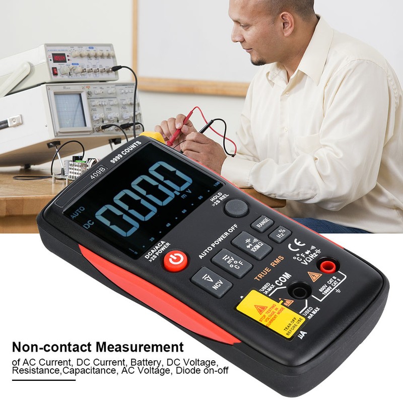 RICHMETERS RM409B True RMS 9999 Counts Digital Multimeter Testing Instrument