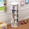 CNCEST Rotating Bookshelf Tower 360° Display Floor Standing Bookcase Bedroom