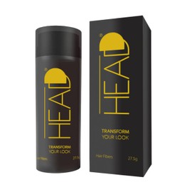 HEADD (DARK BROWN) | Best Hair Fibers for men and women | Thicker Hair | Lightweight | Plant based | Windproof | No clumps | 27.5g | The sexiest way to fuller hair!