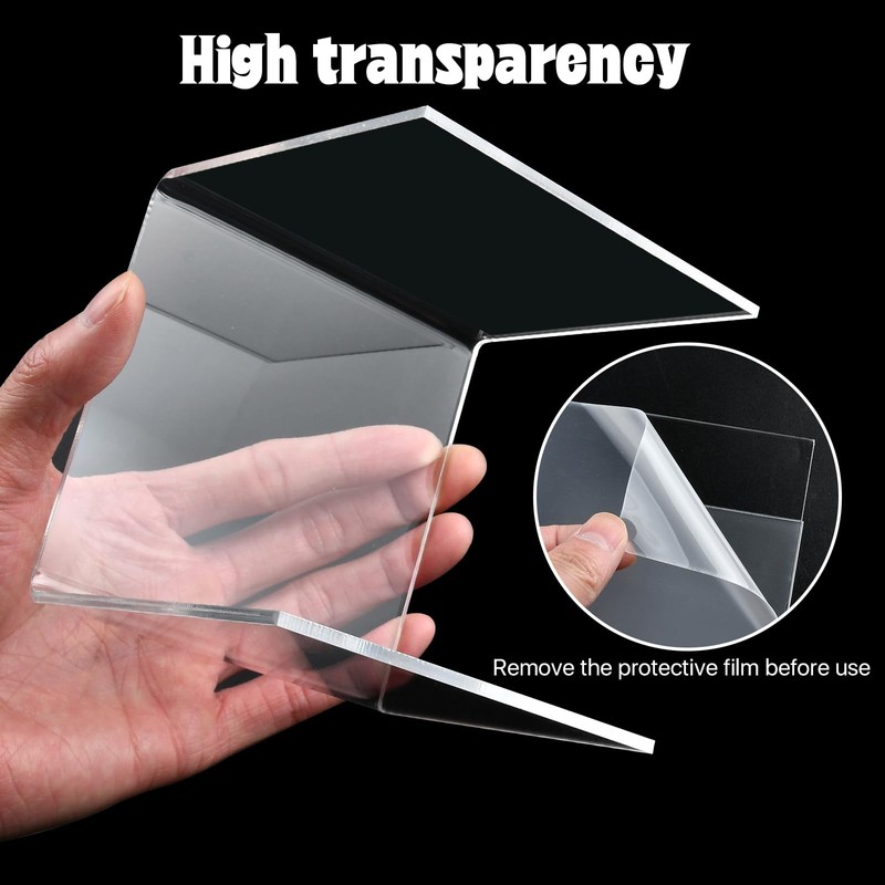Worldity 6 Pcs Acrylic Risers for Display, 3" 4" 5"