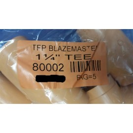 BlazeMaster Lot of 10 TYCO FIRE TFP BlazeMaster CPVC 1-1/4" Tee Orange Piping System 80002
