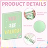 6 Pack Pastel Inspirational Quotes Book Cover Stretchable Reusable Jumbo